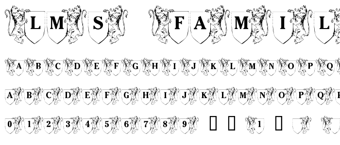LMS Family Crest font